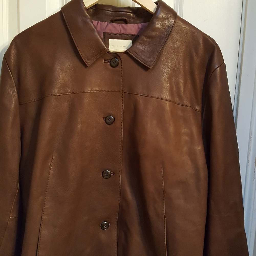 JJill Buttery soft leather coat